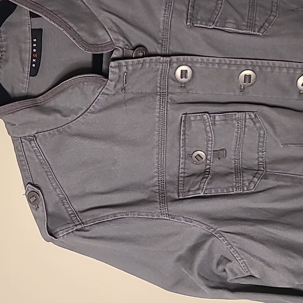 Access Military Style Steel Gray Jacket - XL